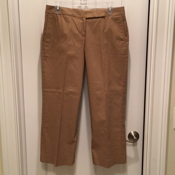 Express Pants - Nearly New Express “Editor” Tan Cotton Capris